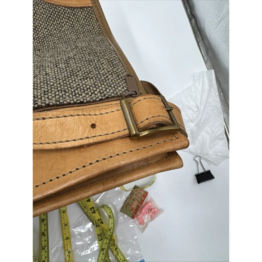 Vintage Hartmann Tweed Leather Shoulder Travel Tote Briefcase 17
